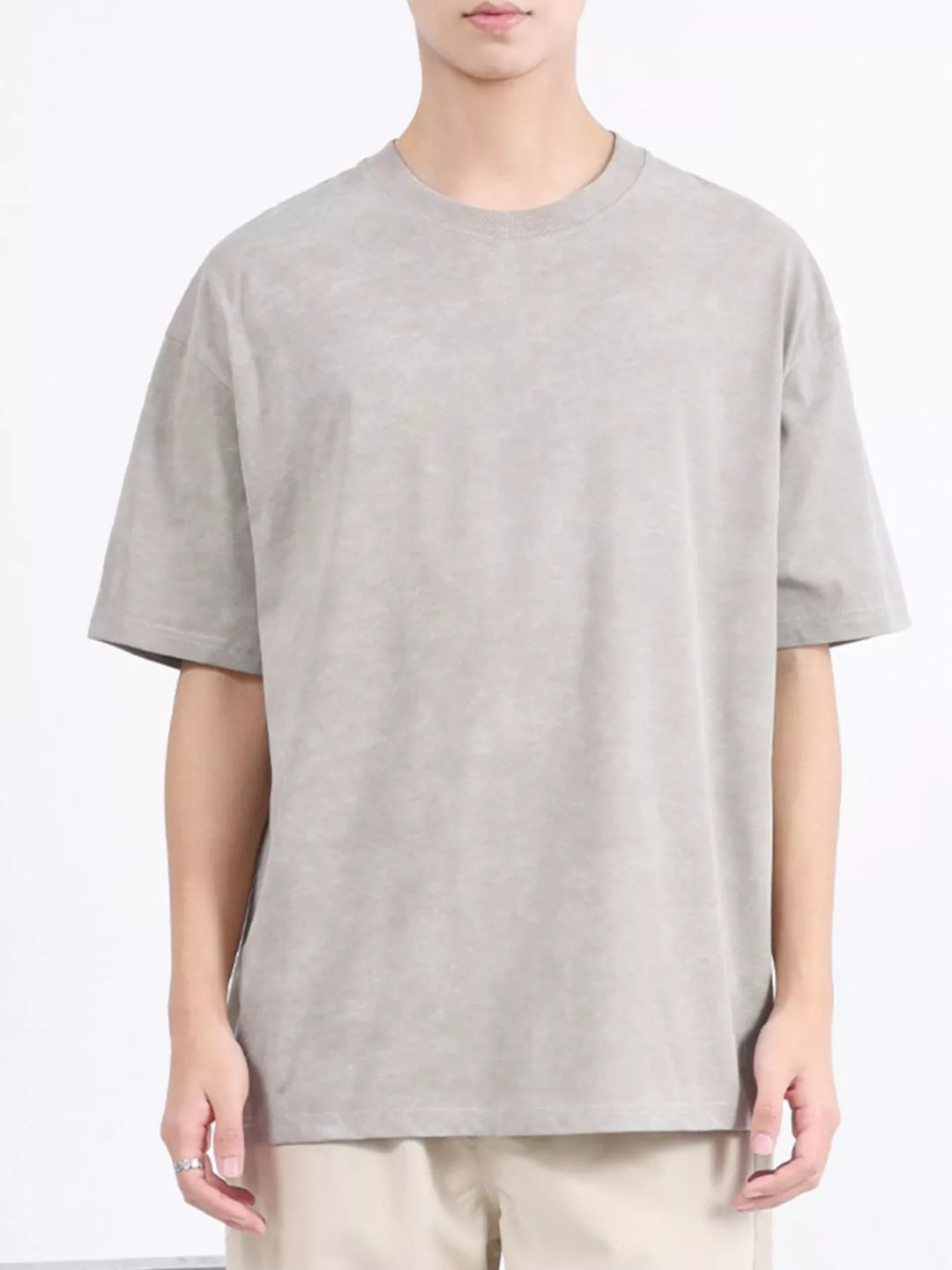 Men's Plus Size Round Neck Short Sleeve T-Shirt