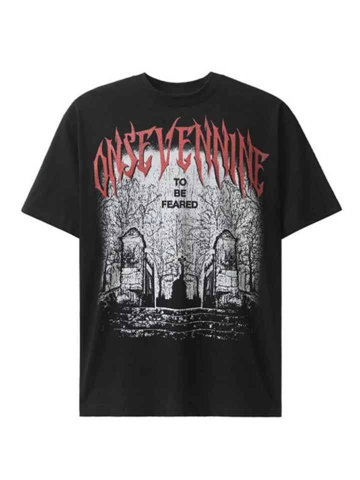 Men's Graphic Round Neck Short Sleeve T-Shirt