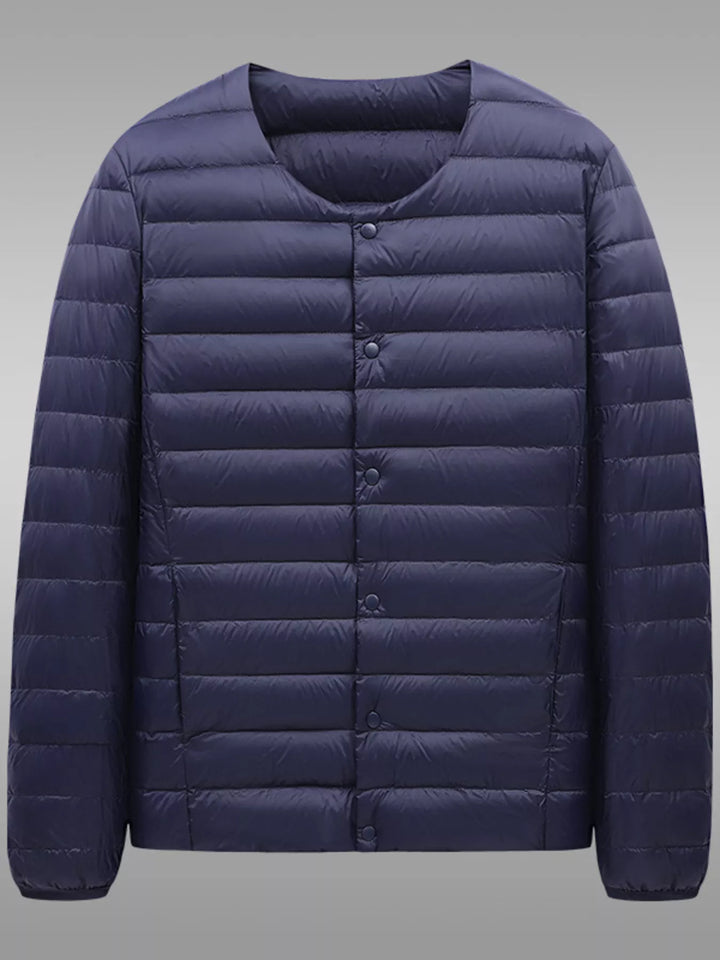 Men's Plus Size Lightweight Snap-Down Jacket