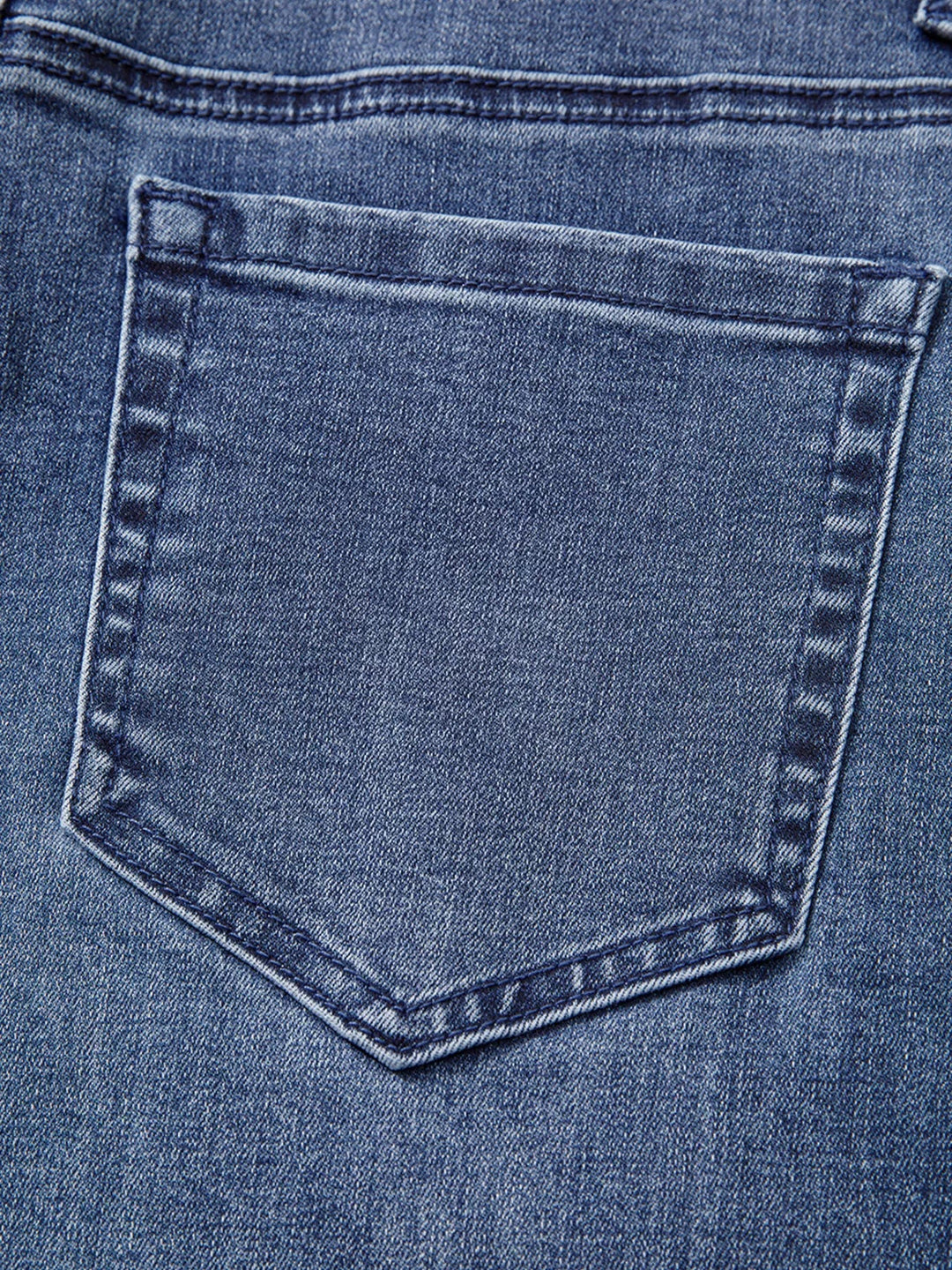 High Waist Button Zip Flare Leg Jeans