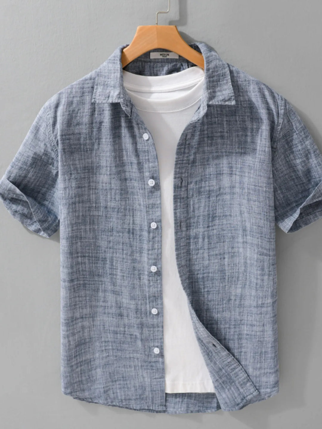 Men's Plus Size Button Up Short Sleeve Shirt