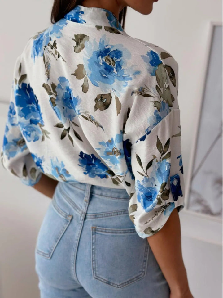 Printed Button Up Half Sleeve Shirt