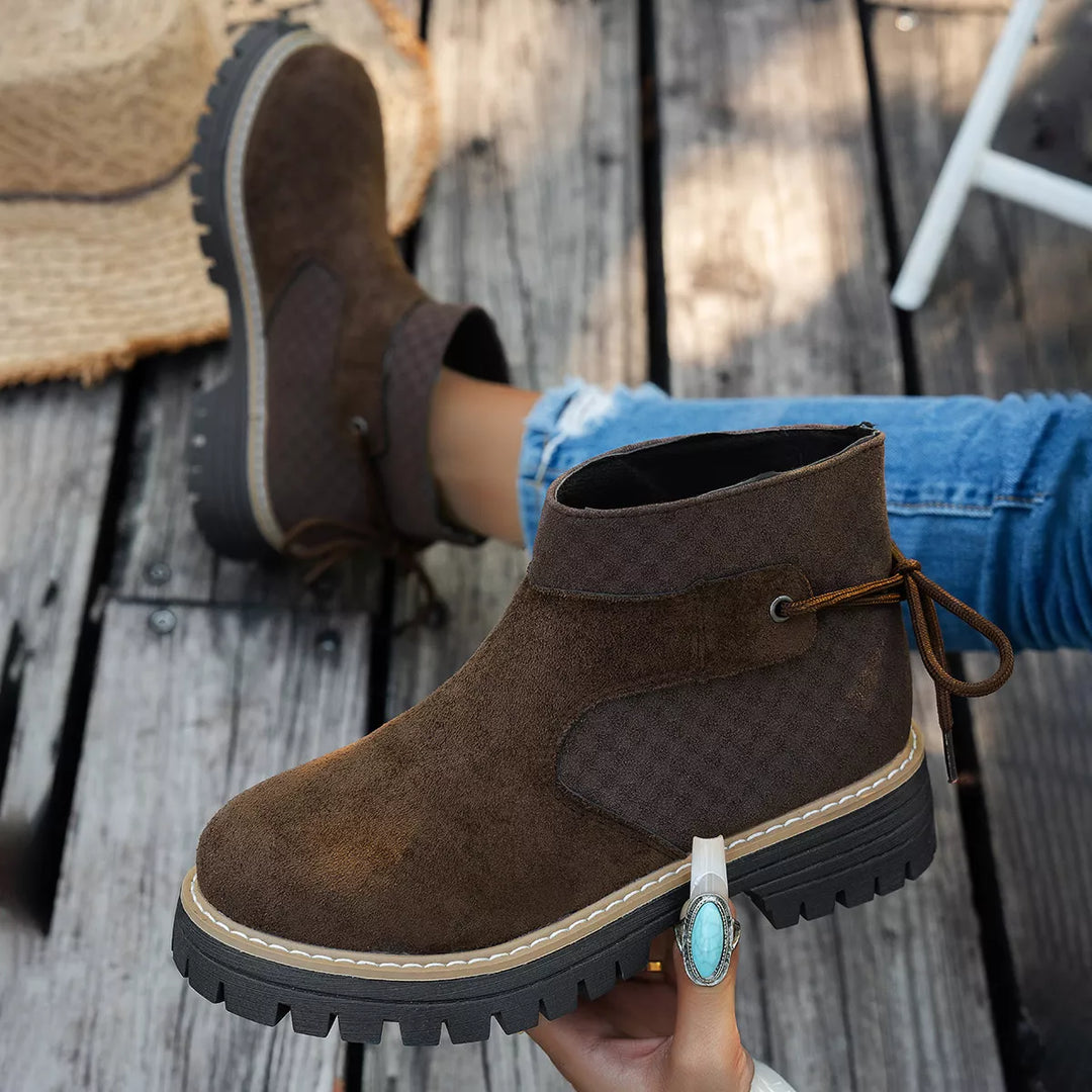 Block Heel Ankle Boots