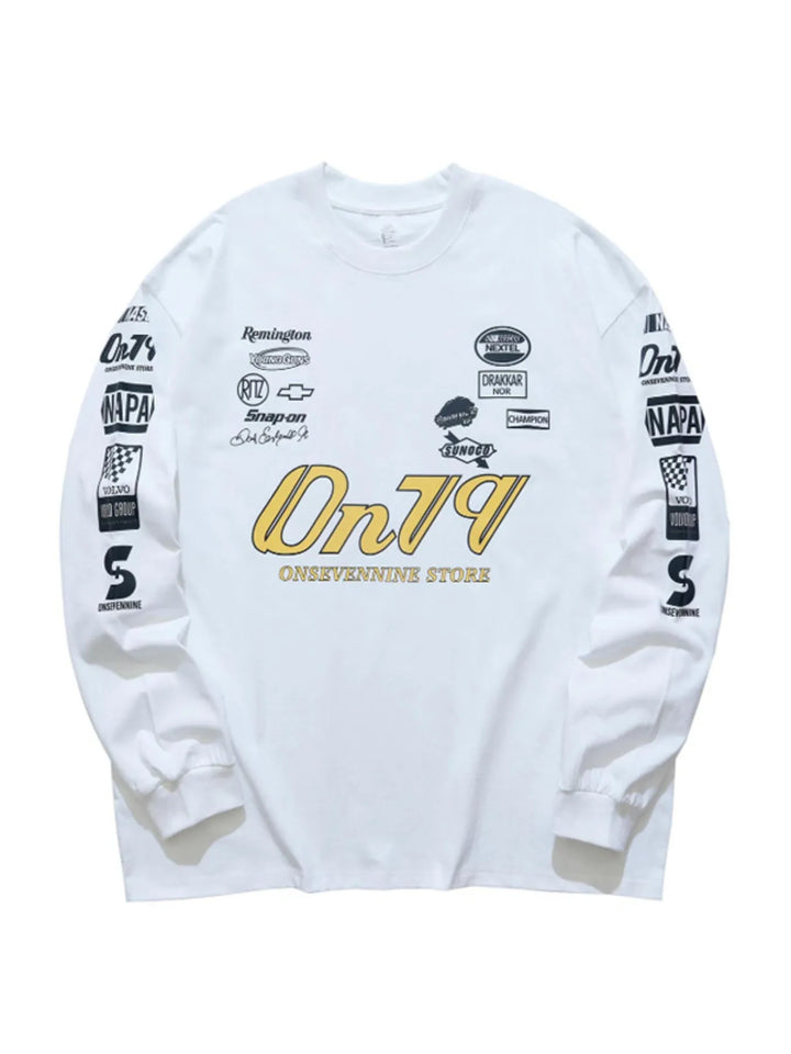 Men's Graphic Round Neck Long Sleeve T-Shirt