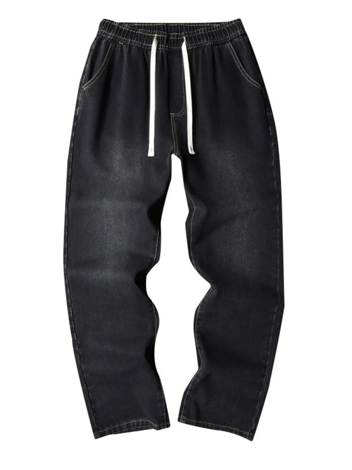 Men's Full Size Wide Leg Wash Jeans Plus Size