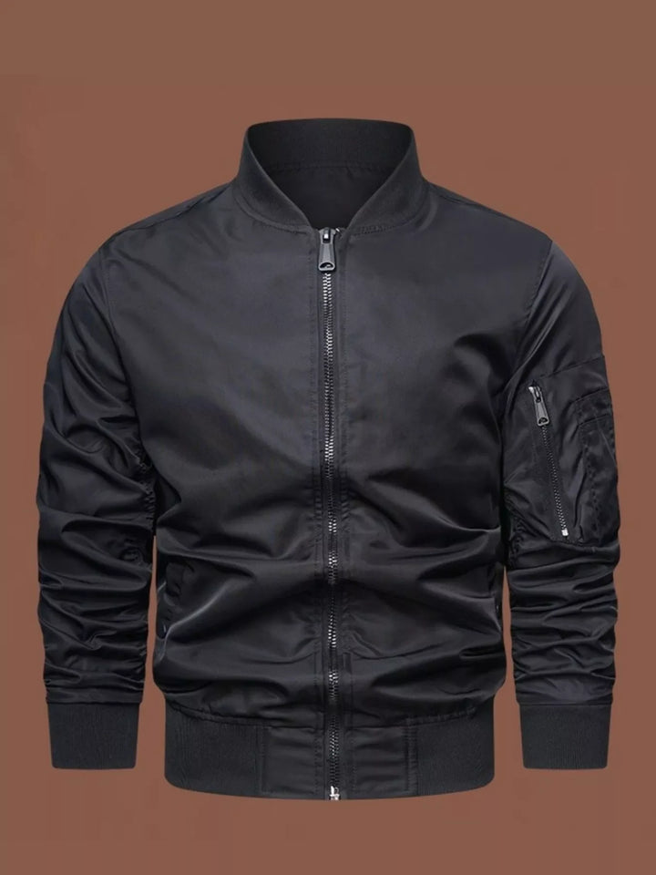 Men's Plus Size Classic Lightweight Bomber Jacket