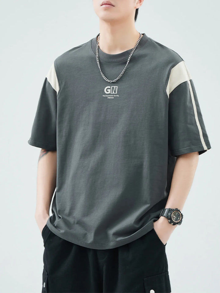 Men's Plus Size Round Neck Short Sleeve T-Shirt
