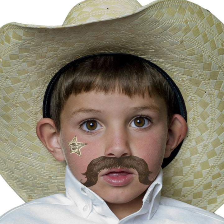 StacheTATS The Outlaw Mustache Temporary Facial Tattoos Assortment