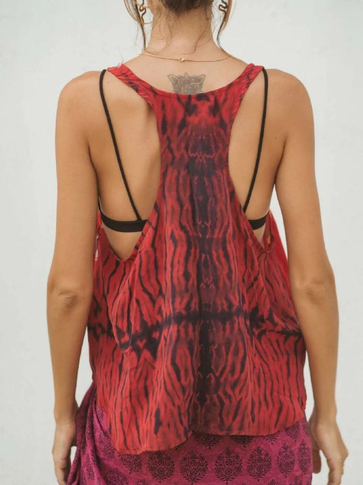 Printed Scoop Neck Tank