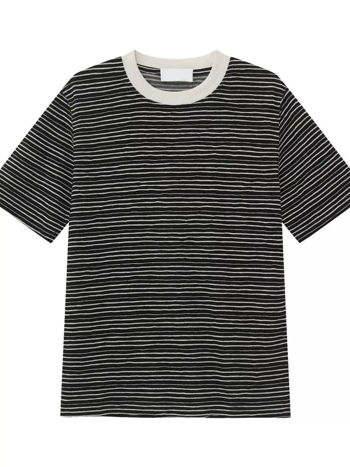 Men's Striped Crew Neck T-Shirt