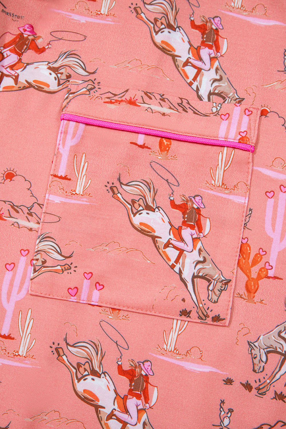Blossom Cowgirl Country Print Pajamas Set