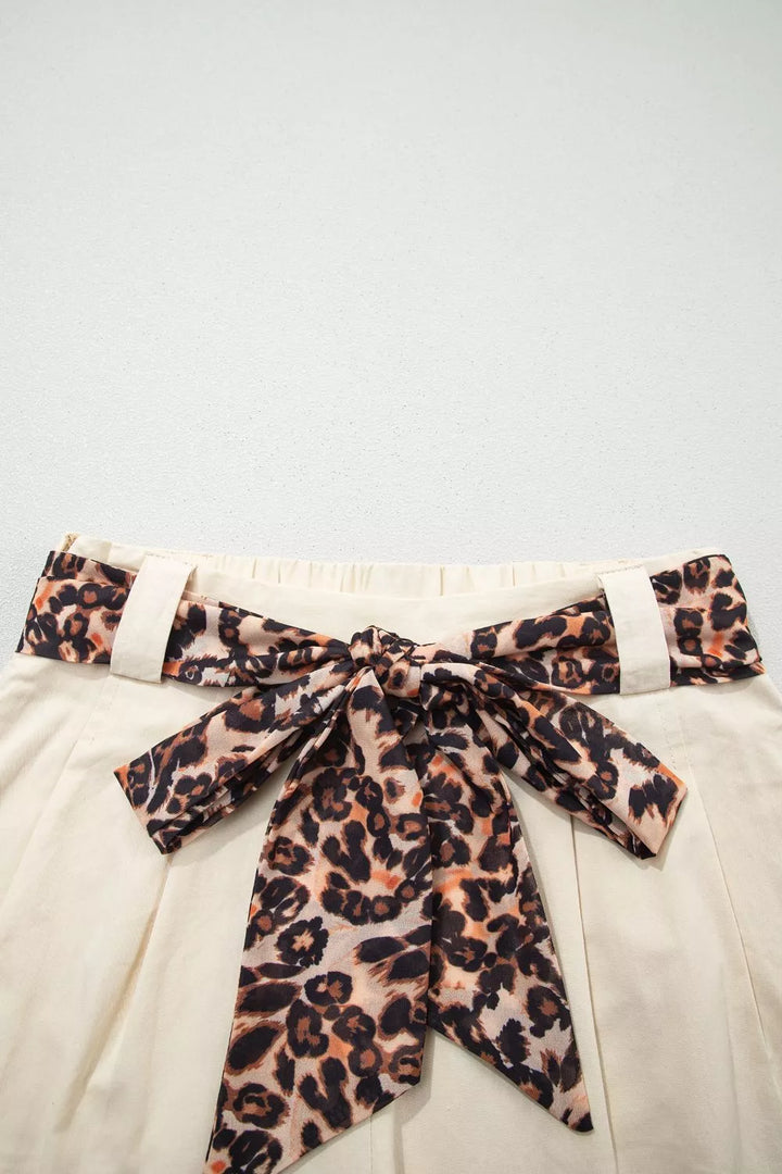 High-Waisted Pleated Shorts