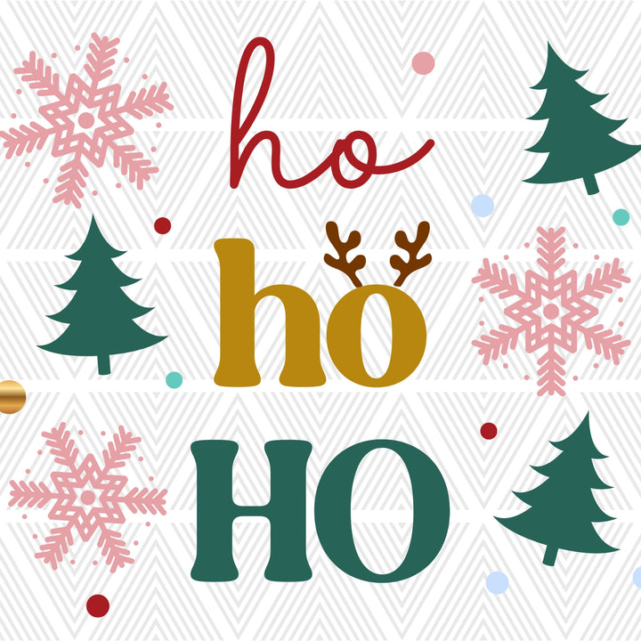 Ho Ho Ho Glass Cup