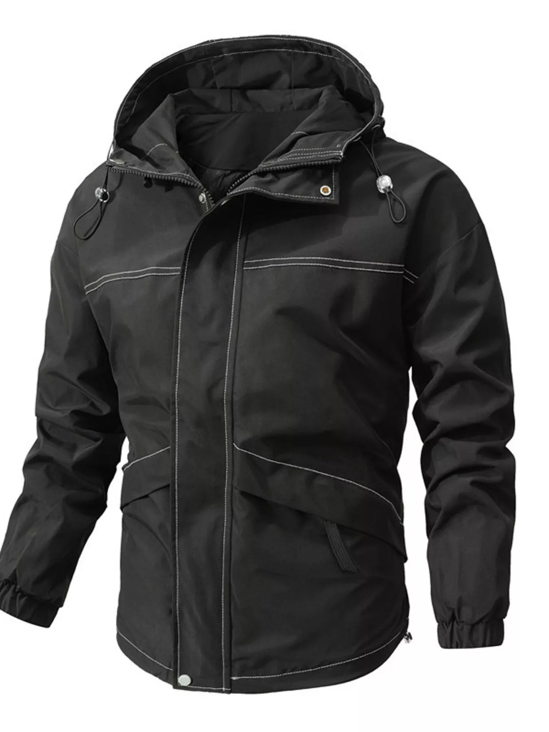 Men's Plus Size Hooded Windproof Outdoor Jacket