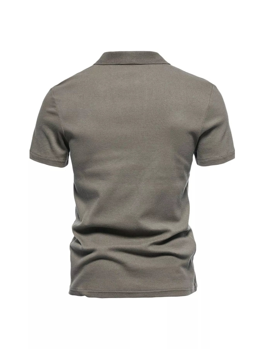 Men's Plus Size Casual Notched Short Sleeve Polo
