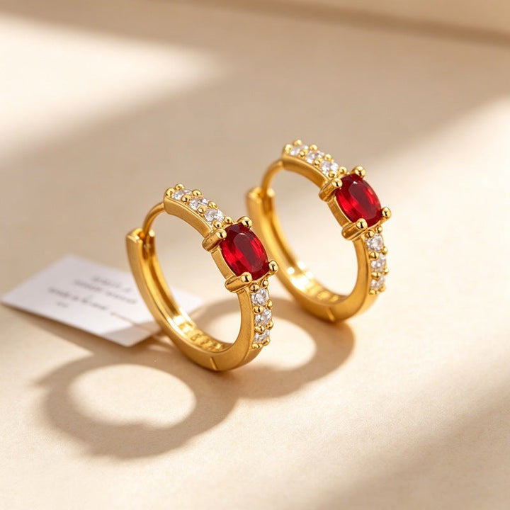 Zircon-Inlaid Earrings For Women