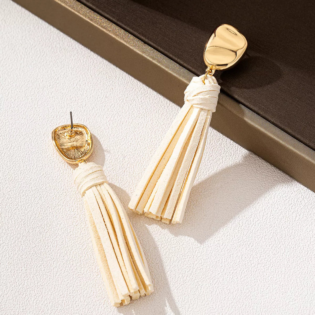 18K Gold-Plated Tassel Earrings