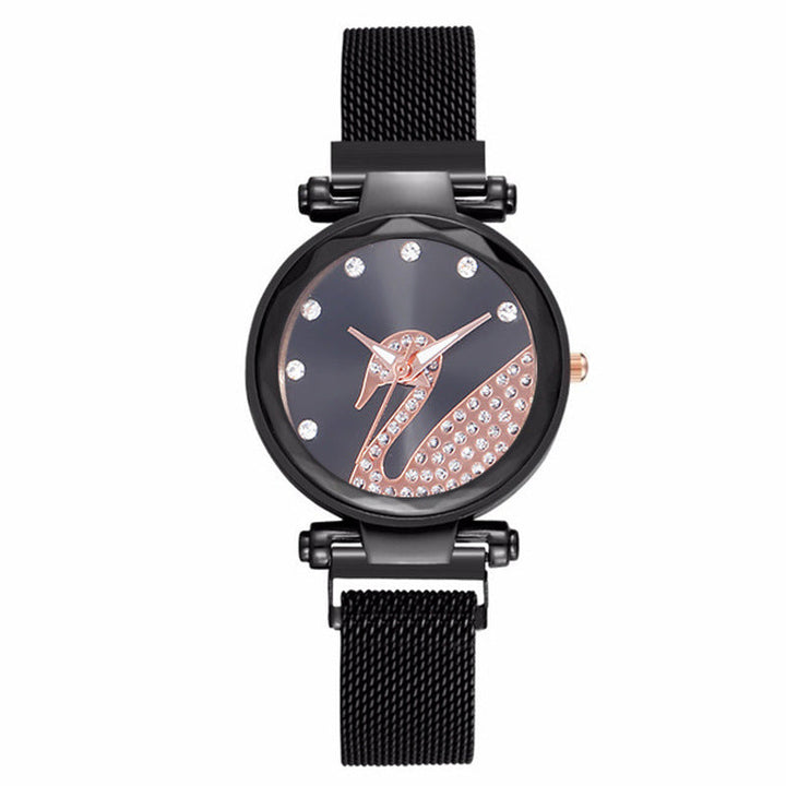 Starry Sky Womens Watch Lazy Little Swan Ladies Timepiece