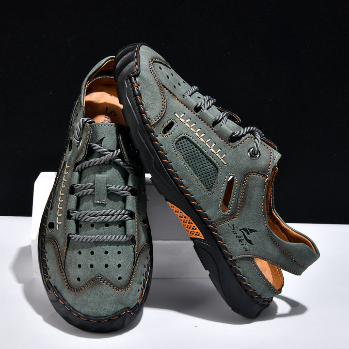 Hand-sewn Casual Closed-toe Sandals