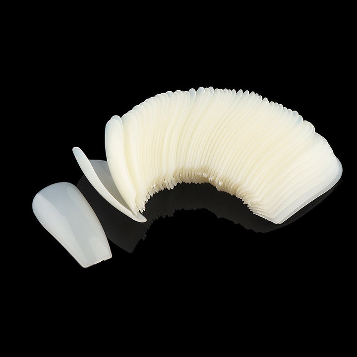 Women's Long Fashion False Ballerina Casket Shape Nails Full Coverage False Nails DIY Art Tips