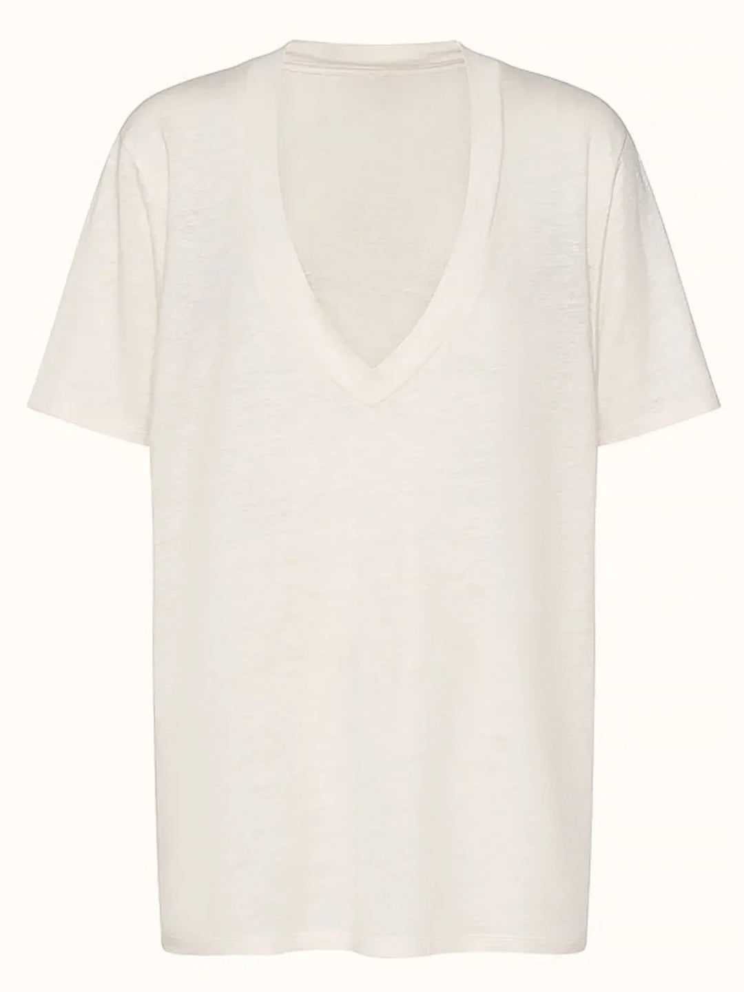 Solid V-Neck Short Sleeve T-Shirt