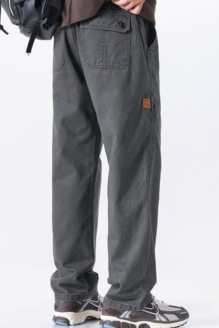 Men's Plus Size Wide Leg Pants