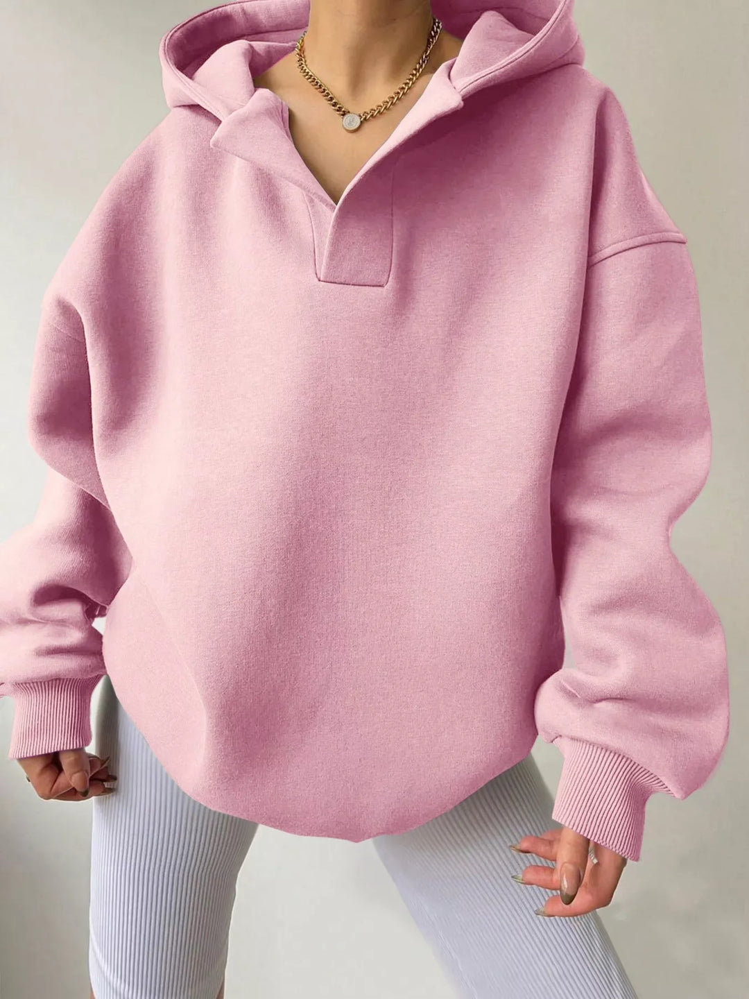 Dropped Shoulder Long Sleeve Sweatshirt