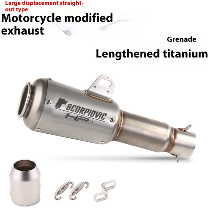Motorcycle Modification Flower Cover Barrel Exhaust Pipe Universal