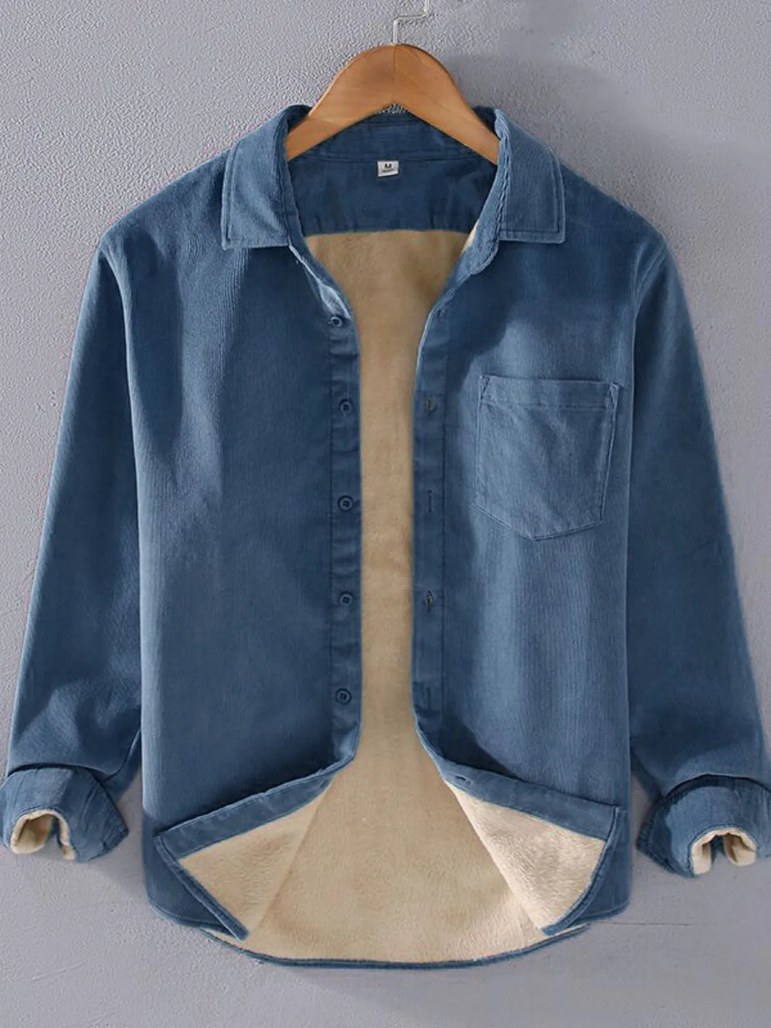 Men's Plus Size Button Up Long Sleeve Shirt