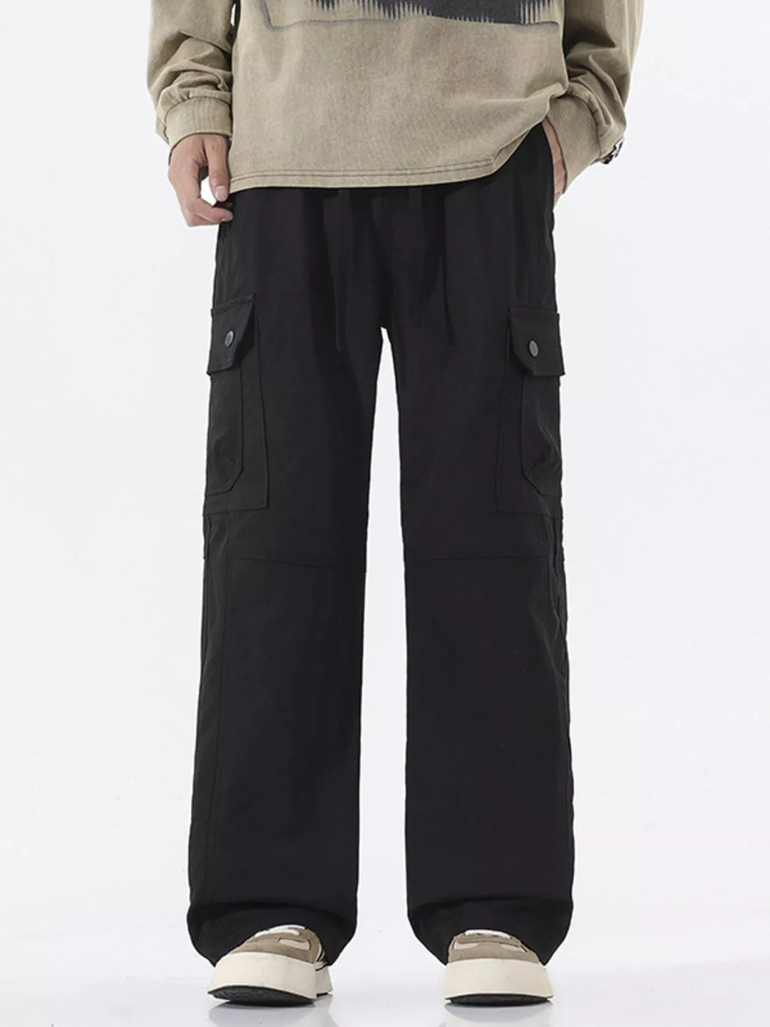 Men's Full Size Multi-Pocket Cargo Utility Pants Plus Size
