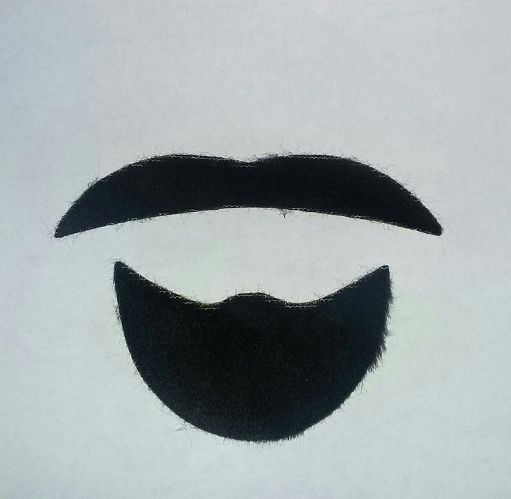 Black Sheik Mustache Facial Hair Disguise