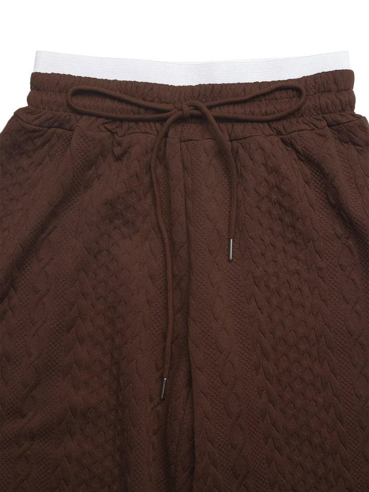 Drawstring Wide Leg Pants