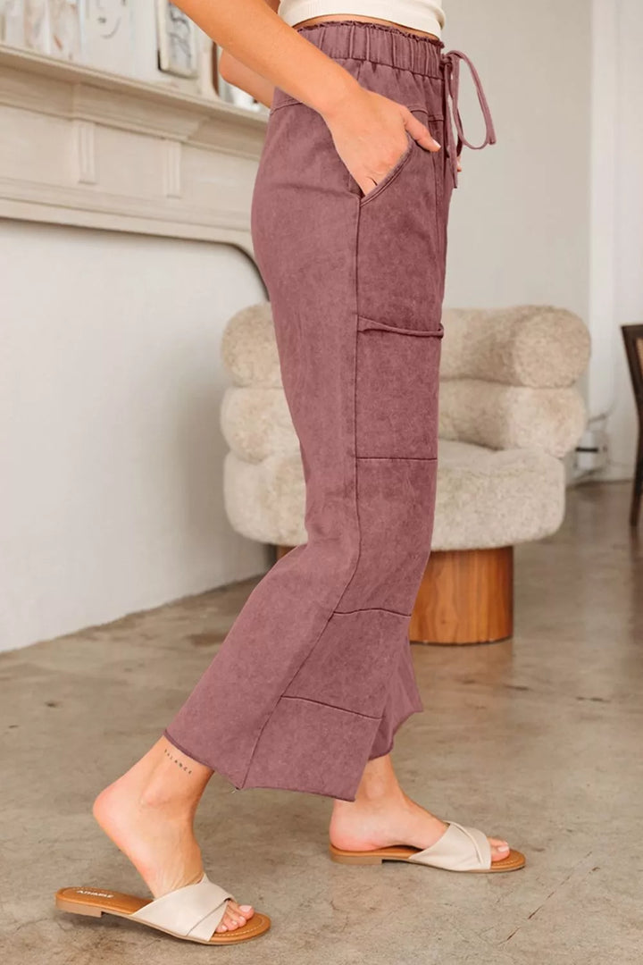 Wash Wide Leg Pants