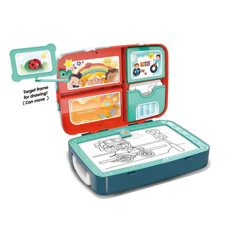 Children's 2 in 1 Painting Learning Backpack Toy