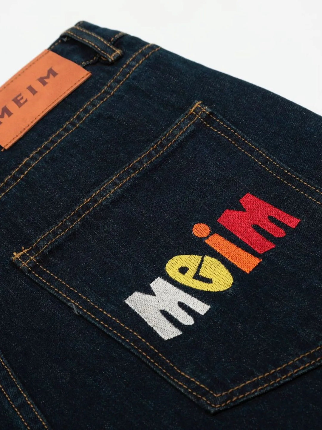 Men's Wide Leg Wash Denim Shorts