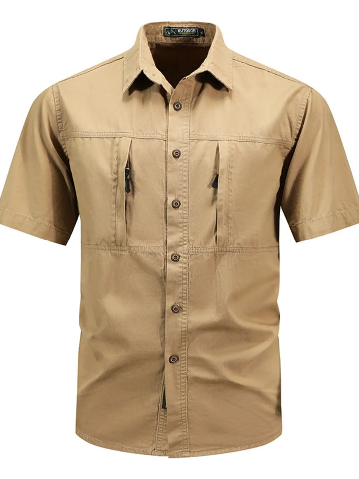 Men's Plus Size Casual Short Sleeve Shirt