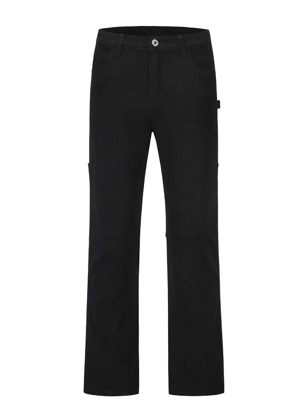Men's Slim Straight Jeans with Snap Detail