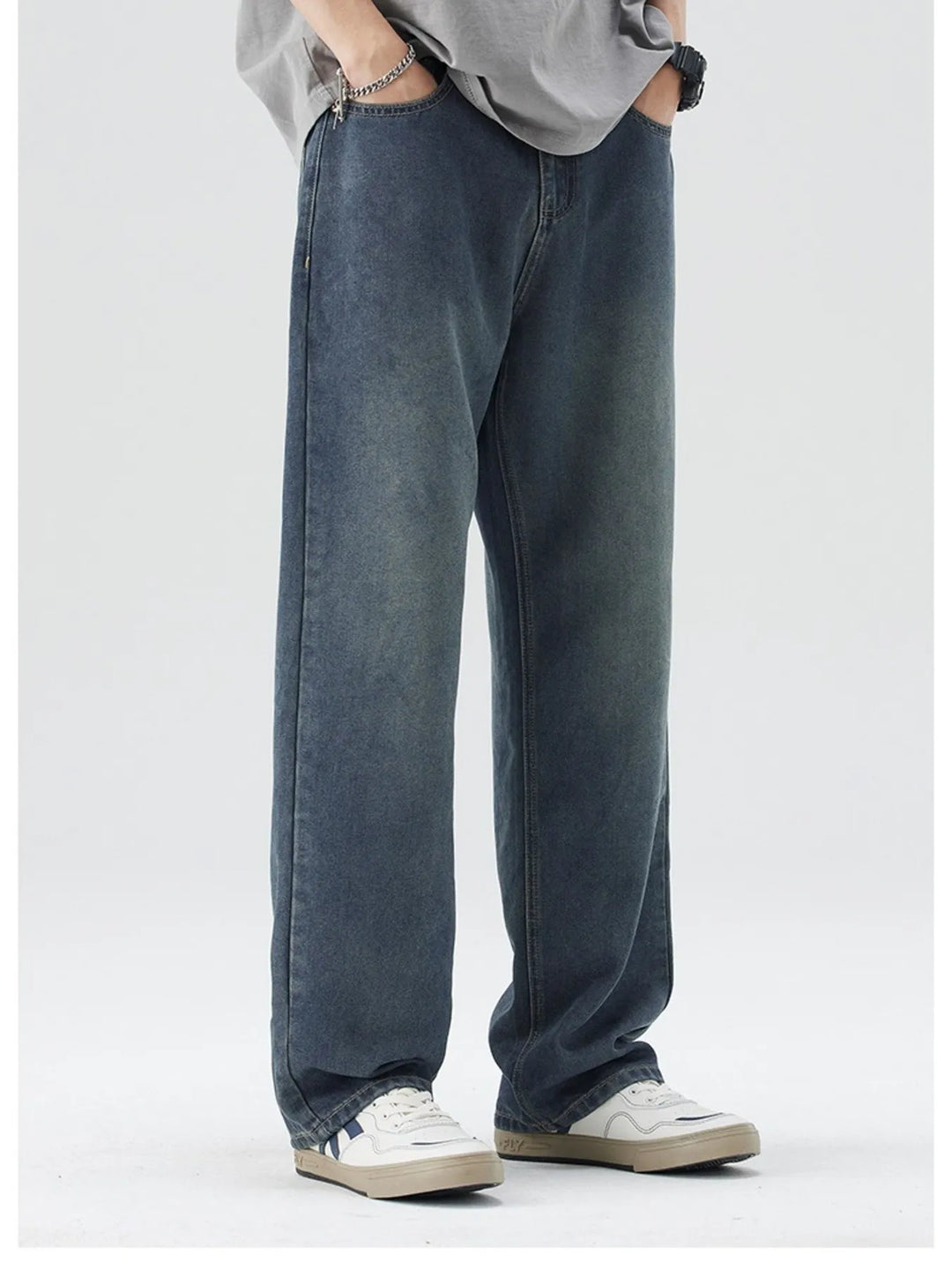 Men's Wide-Leg Relaxed Fit Jeans