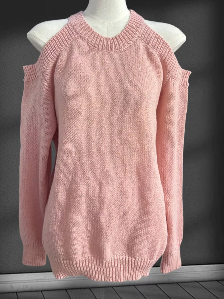 Cold Shoulder Knit Sweater