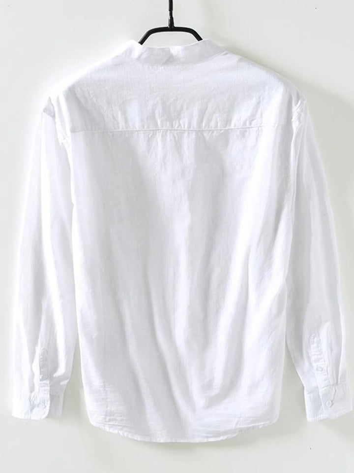 Men's Plus Size Button Up Long Sleeve Shirt