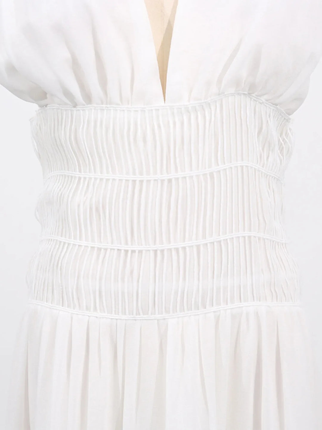 Tiered V-Neck Sleeveless Maxi Dress