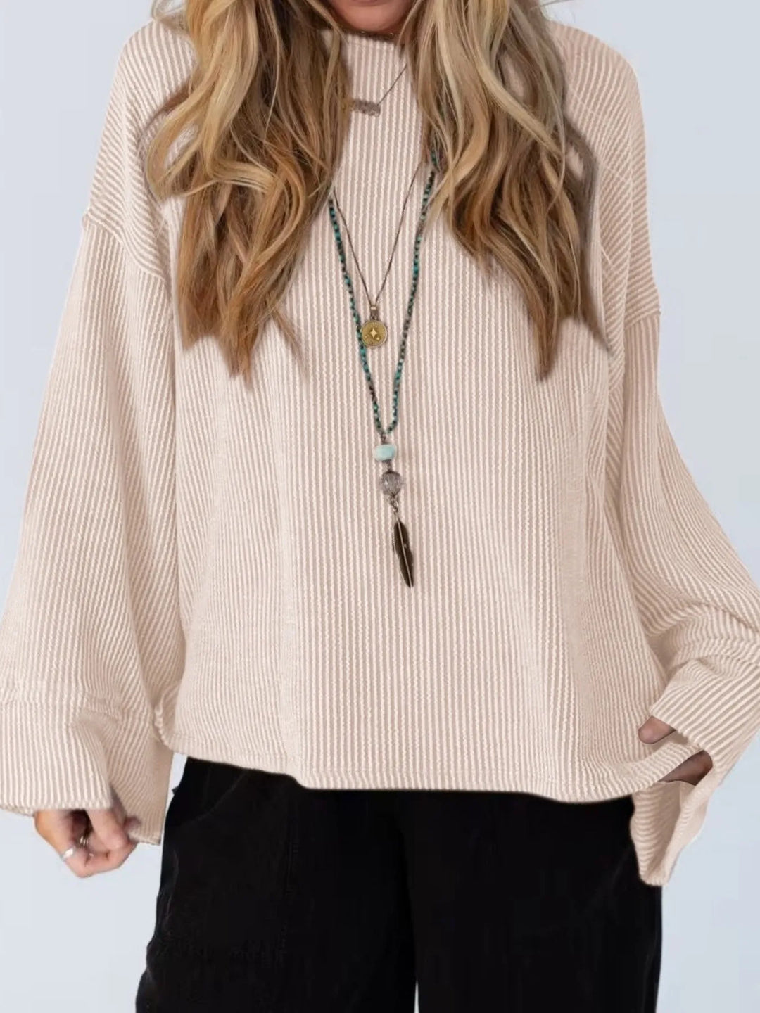 Cutout Back Long Sleeve T-Shirt