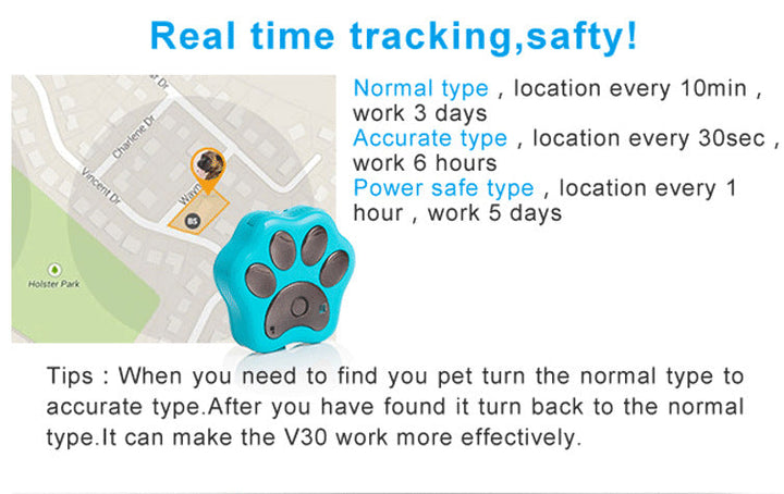 Dog Pet Collar Anti Loss Locator