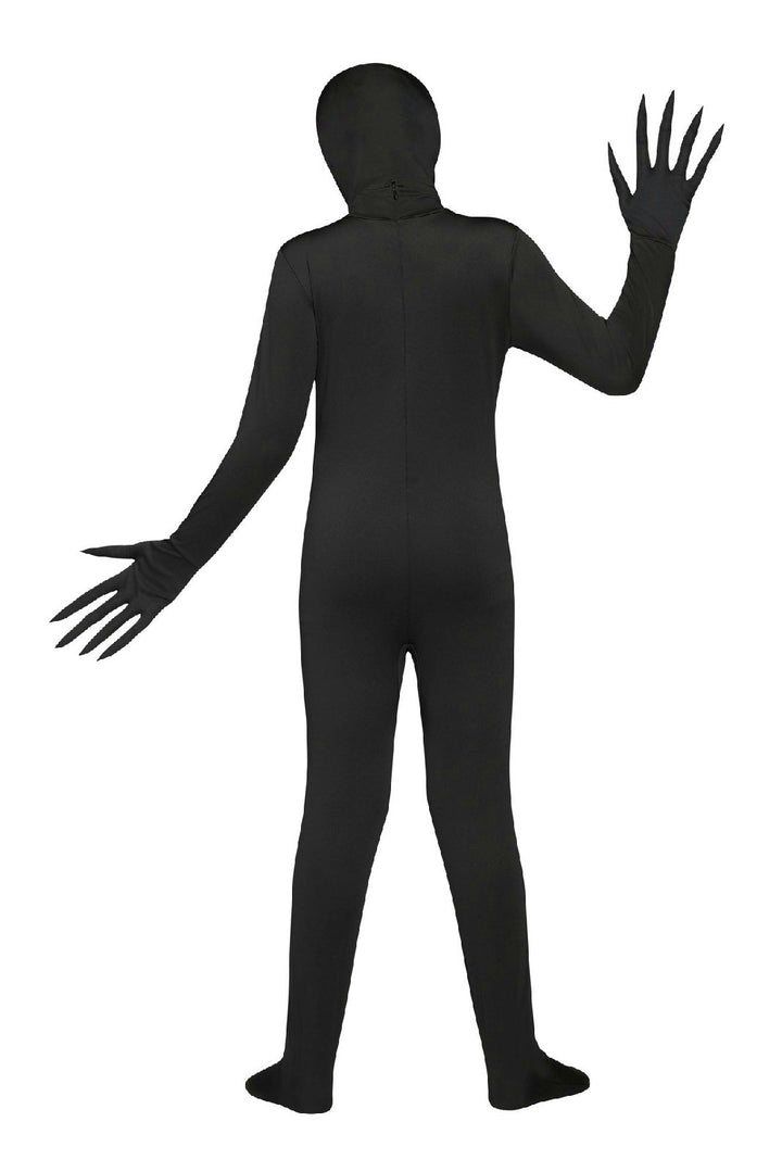 Fade Eye Shadow Demon Black Skin Suit Child Costume Large 12-14