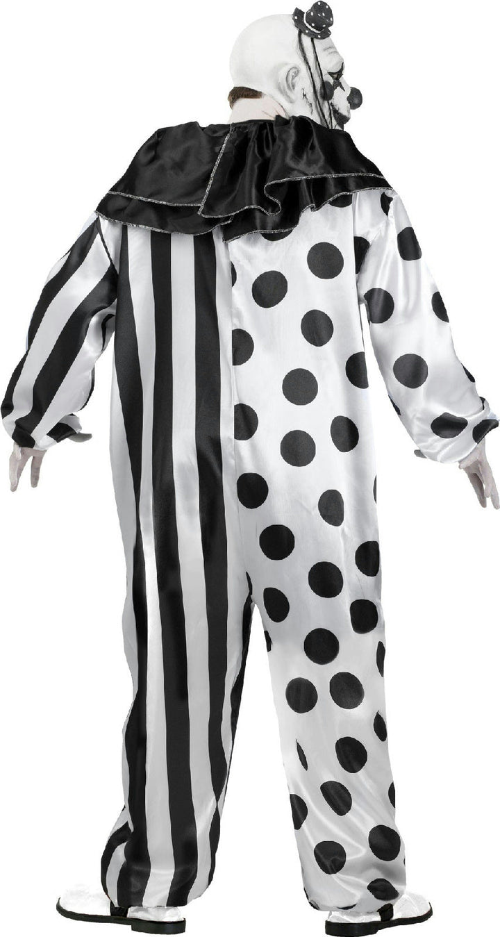 Black and White Killer Clown Adult Costume