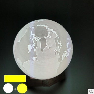 Double color touch 3D printing earth Jupiter lamp