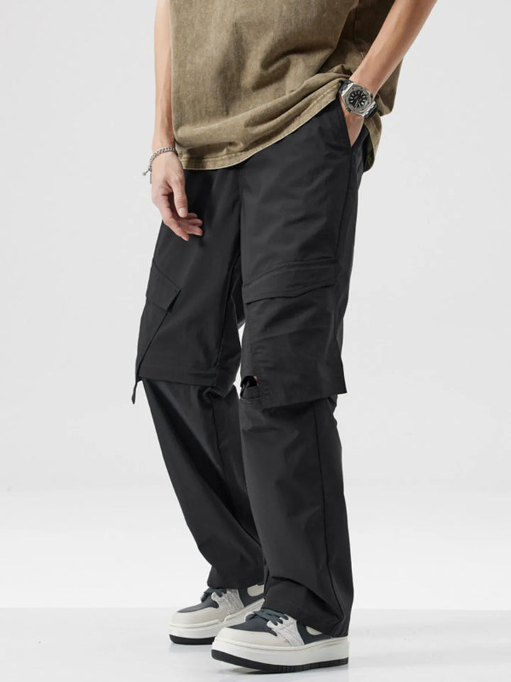 Men's Full Size Wide Leg Cargo Pants Plus Size