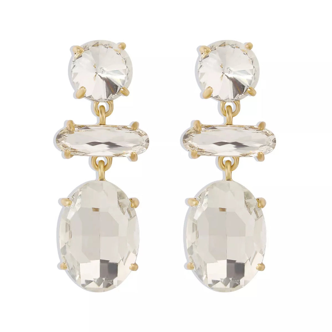 Alloy Geometric Dangle Earrings