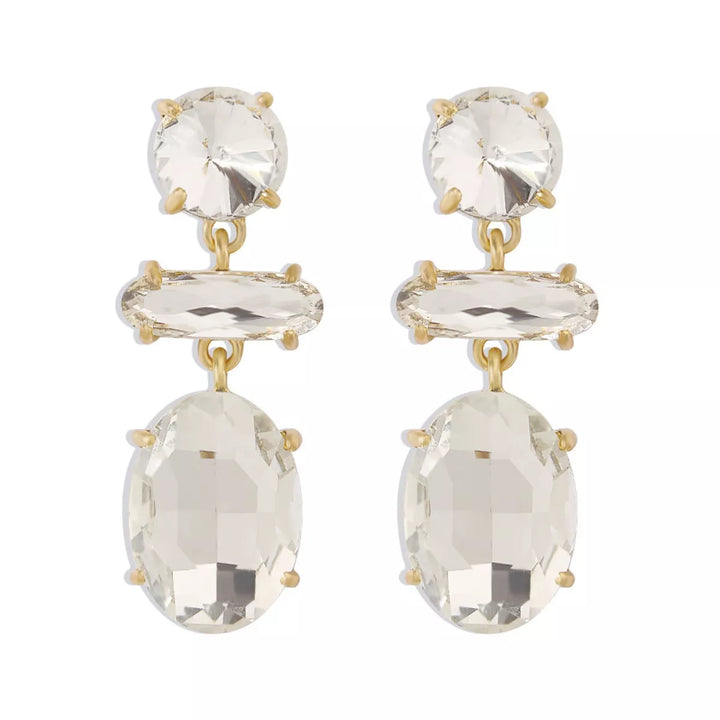 Alloy Geometric Dangle Earrings
