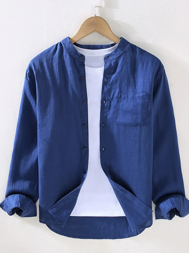 Men's Full Size Button Up Long Sleeve Shirt Plus Size